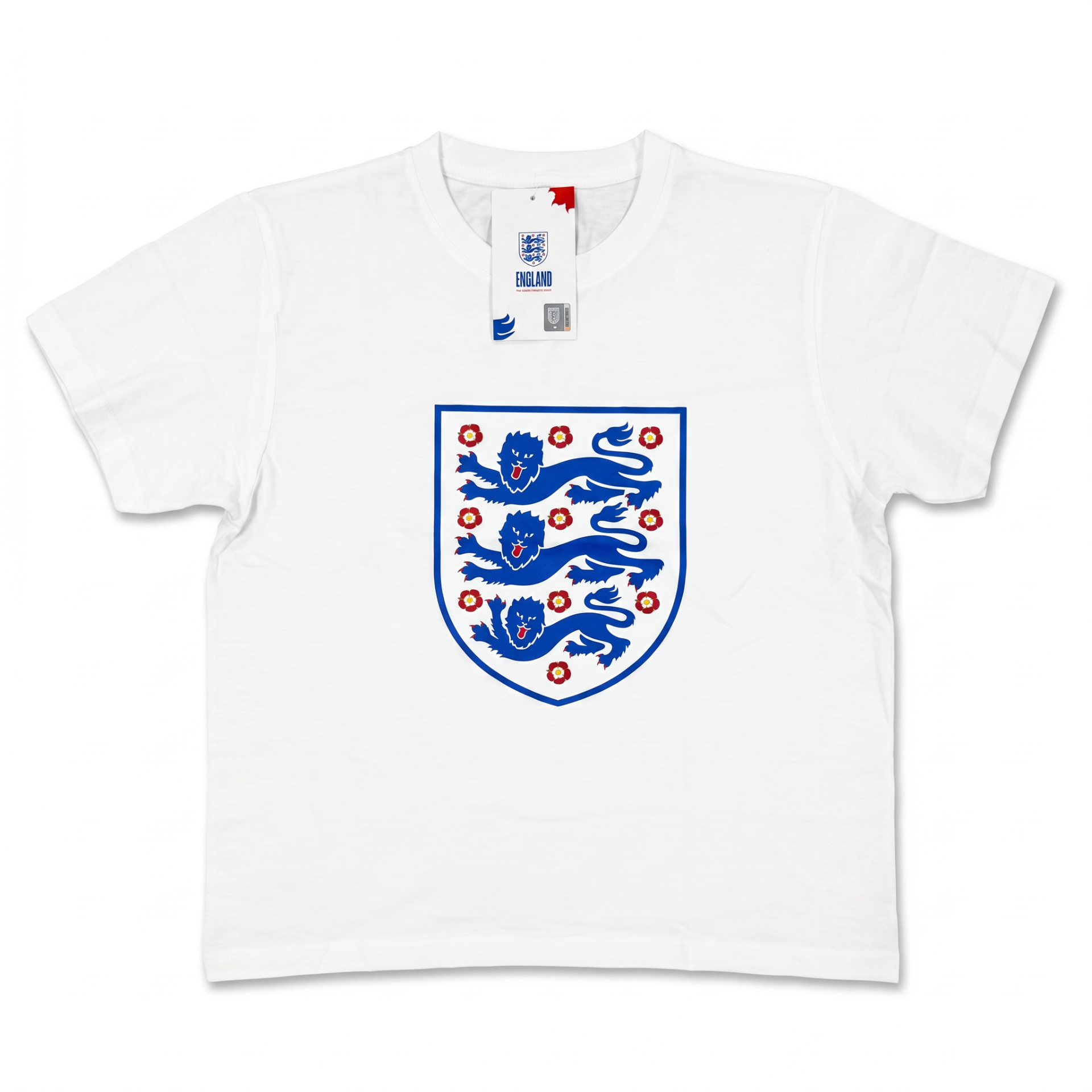 England Core Crest White T-Shirt Kids - Front