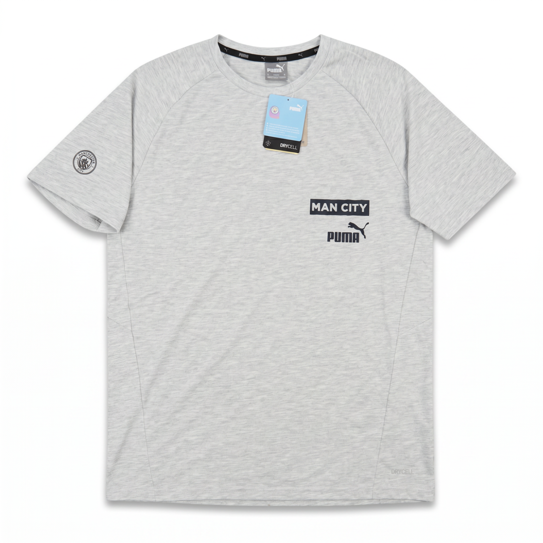 Manchester City Casuals Grey T-Shirt - front