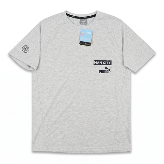 Manchester City Casuals Grey T-Shirt - front