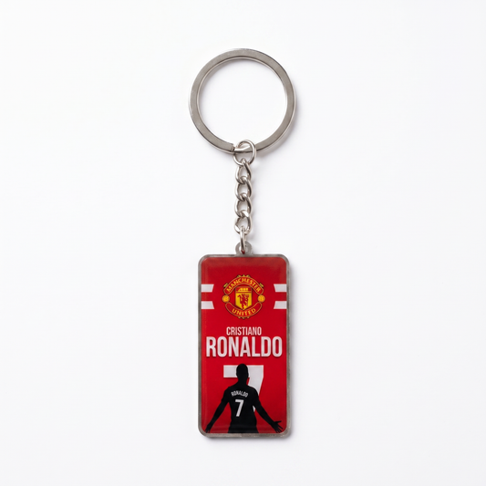 Manchester United Cristiano Ronaldo Keyring - front