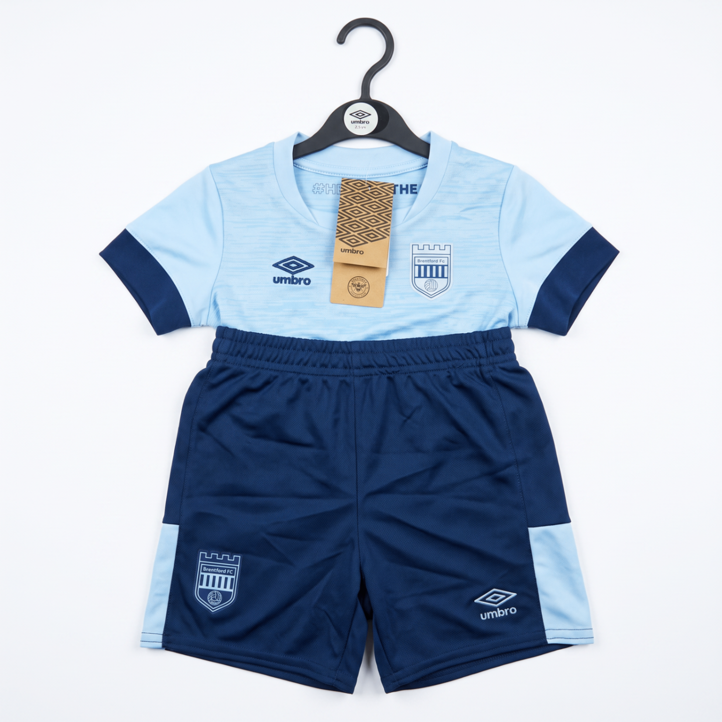 Brentford 2022/23 Away Infant Kit on hanger