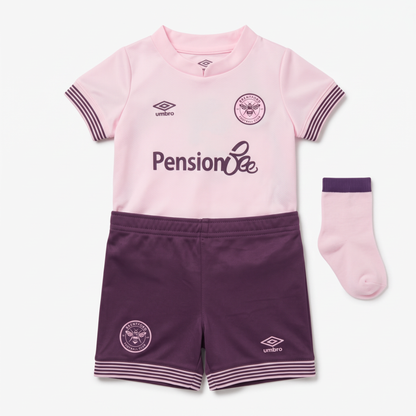 Brentford 2024/25 Away Infant Football Kit - front
