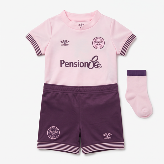 Brentford 2024/25 Away Infant Football Kit - front