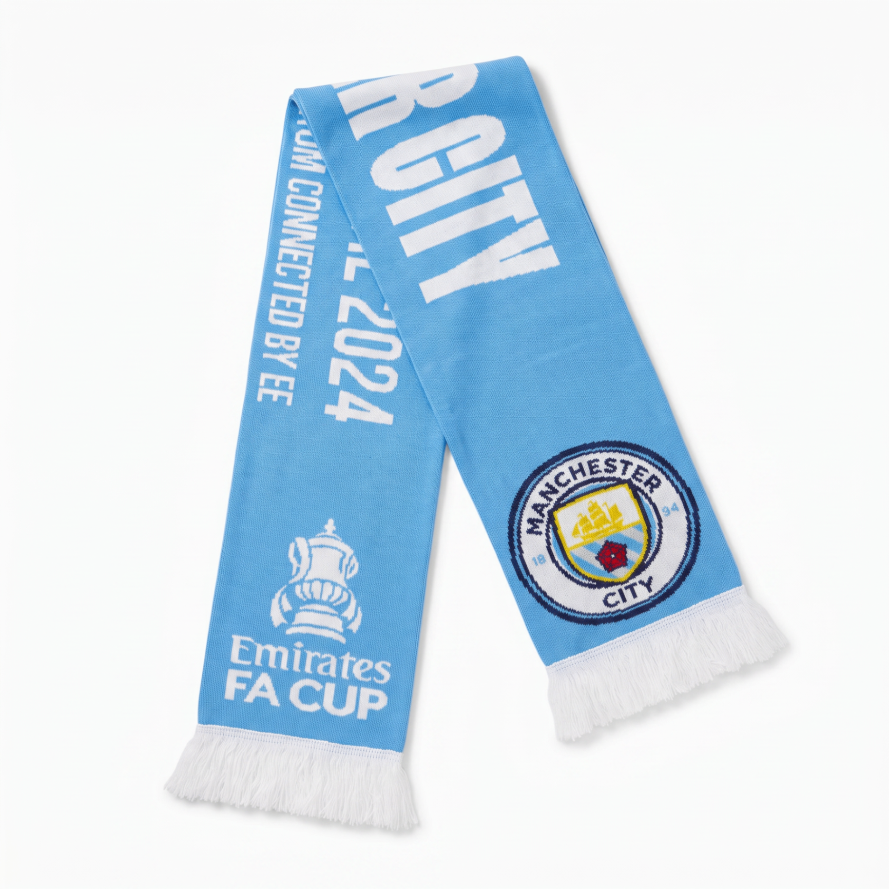 Manchester City 2024 FA Cup Final Scarf front