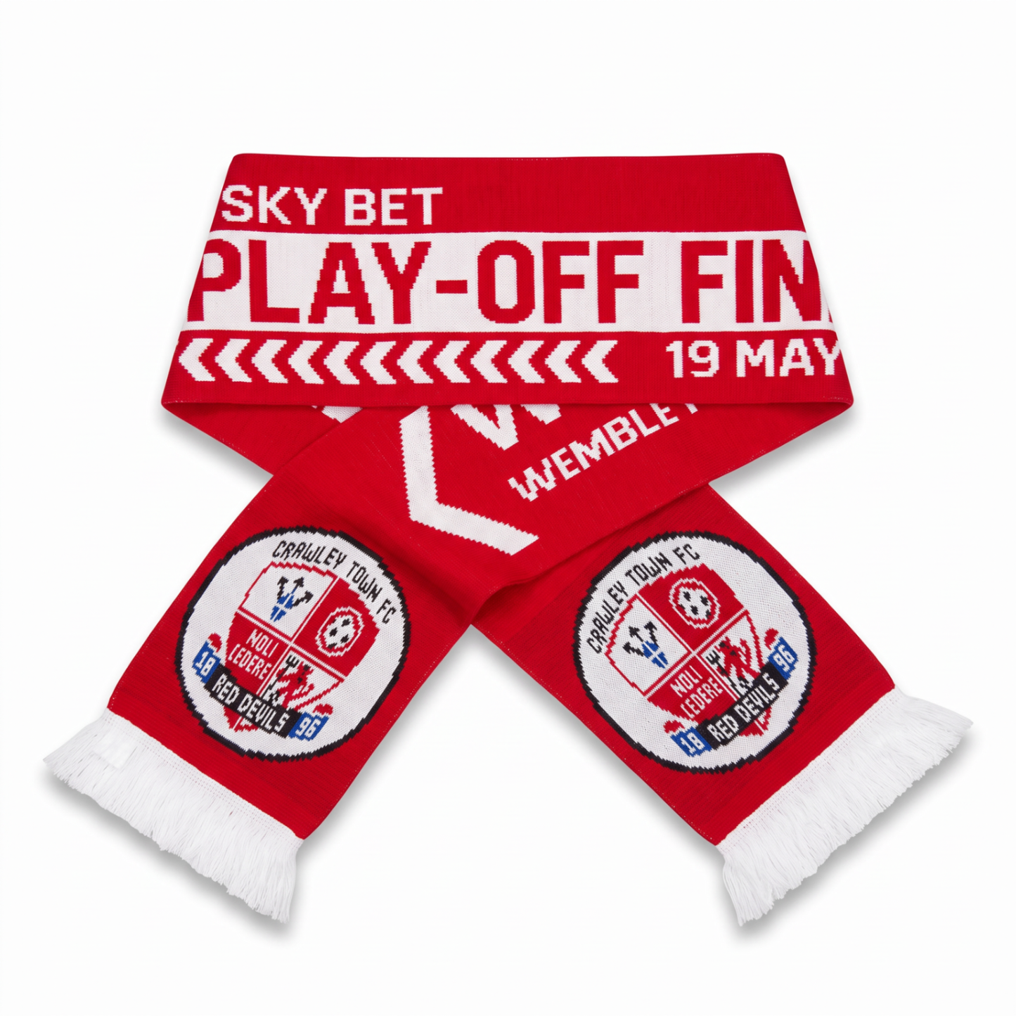 Crawley Town 2024 League 2 Play Off Final Scarf