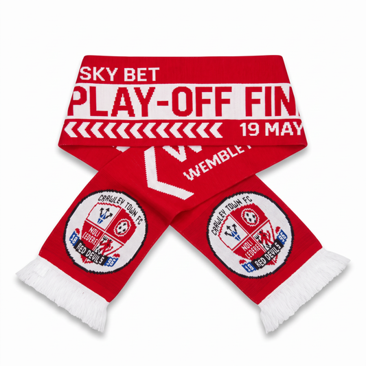 Crawley Town 2024 League 2 Play Off Final Scarf