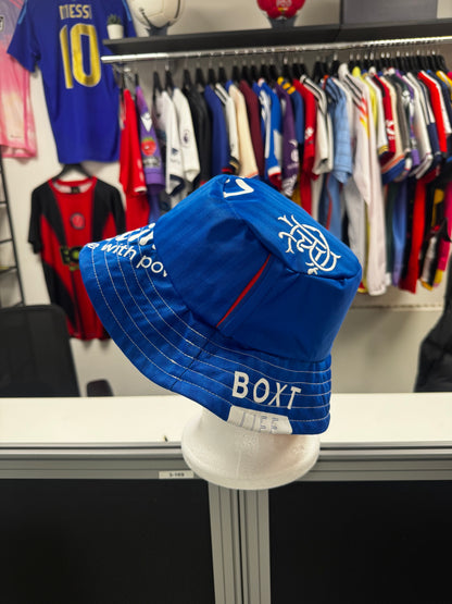 Upcycled Rangers Football Shirt Bucket Hat - Reversible