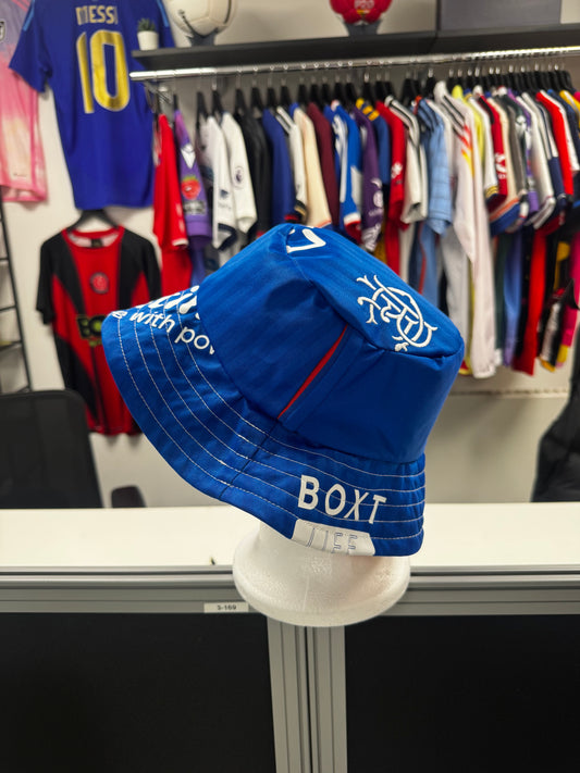 Upcycled Rangers Football Shirt Bucket Hat - Reversible