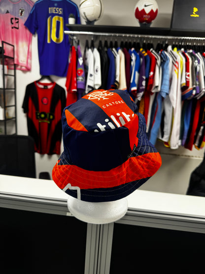 Upcycled Rangers Football Shirt Bucket Hat - Reversible