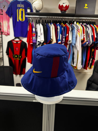 Upcycled Barcelona "Messi" Football Shirt Bucket Hat - Reversible