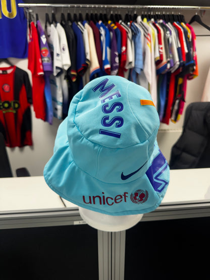 Upcycled Barcelona "Messi" Football Shirt Bucket Hat - Reversible