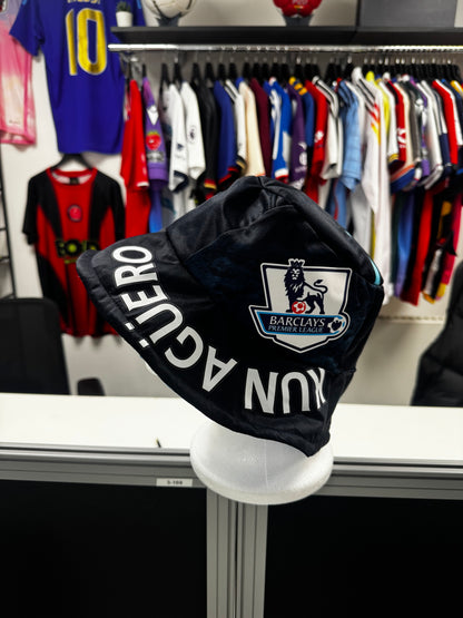 Upcycled Manchester City "Aguero" Football Shirt Bucket Hat - Reversible