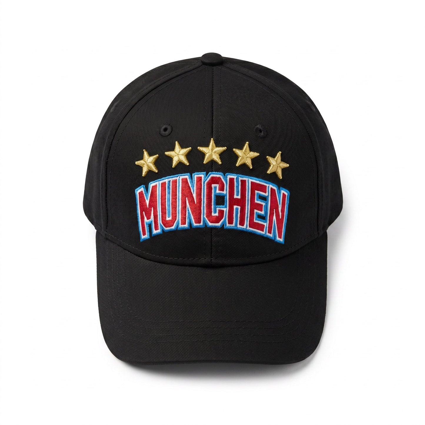 FC Bayern Black 5 Star Logo Cap - Adults